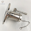 DN50 STAINLESS STEEL STAINLESS STEEL MANUAL FLANGE-THREADED HEAVY-DUTY BALL VALVE WITH BLIND NUT AND CHAIN