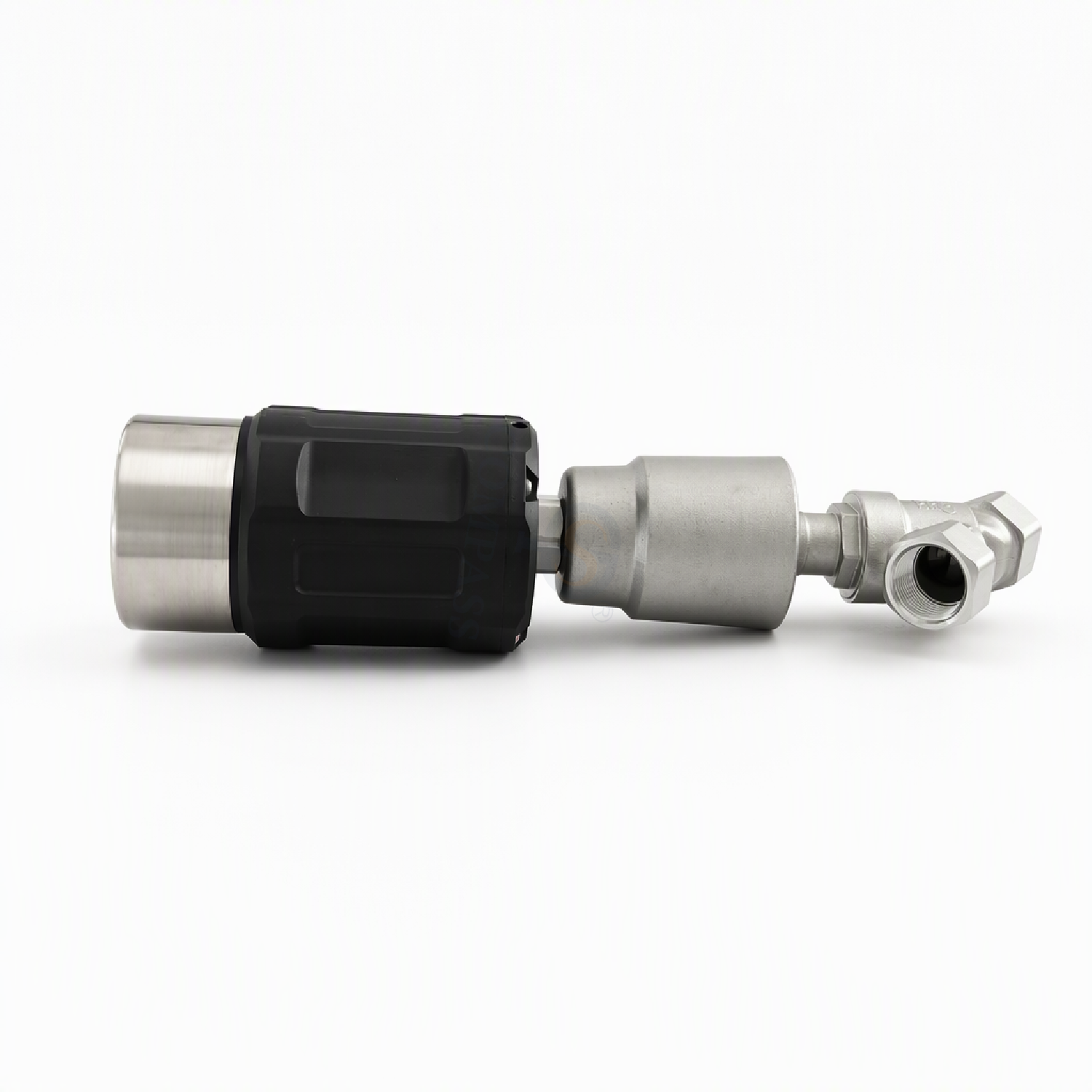 PN16 DN25 SS304 Female Thread Pneumatic Angle Seat Valve with 4-20MA Control Head