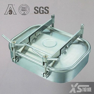 Stainless Steel Hygienic Oblong Shape Tank Manway Door