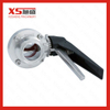 Stainless Steel Sanitary SMS Clamp-Clamp Butterfly Valves with Black Handle