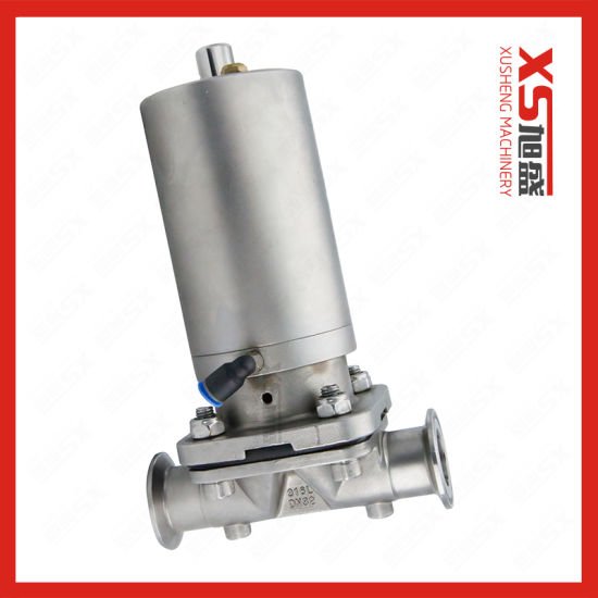 Stainless Steel SS316L Pneumatic Control Triclover Diaphragm Valve