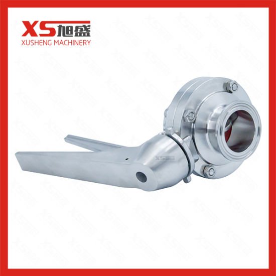 50.8mm Stainless Steel SS304 Sanitary Tri Clover Manual Butterfly Valves