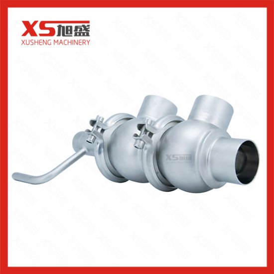 Sanitary Stainless Steel Manual Double Seat Valve