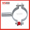 Stainless Steel SS304 Round Pipe Holder with Seat