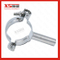 Stainless Steel SS304 Round Pipe Holder with Seat