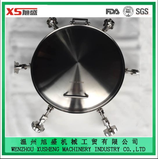 Stainless Steel AISI304 Food Grade Outward Oval Pressure Manhole Cover