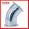 SS316L Stainless Steel Sanitary Clamping 45 Degree Elbow Bend