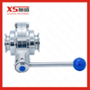 Stainless Steel SS316L Food Grade Encapsulated Ball Valve with Tc Tri Clamping Ends