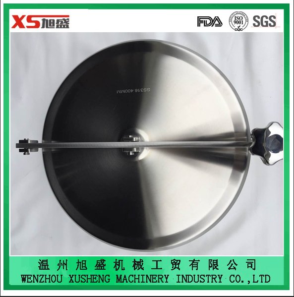 China Round Manhole Cover with Back-Side and Side-Swing Opening