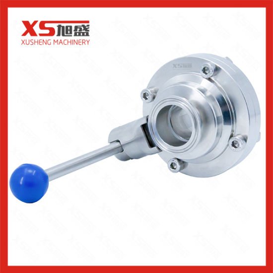 Stainless Steel SS304 Dn20-Dn100 Tc Tri Clamping Butterfly Ball Valve