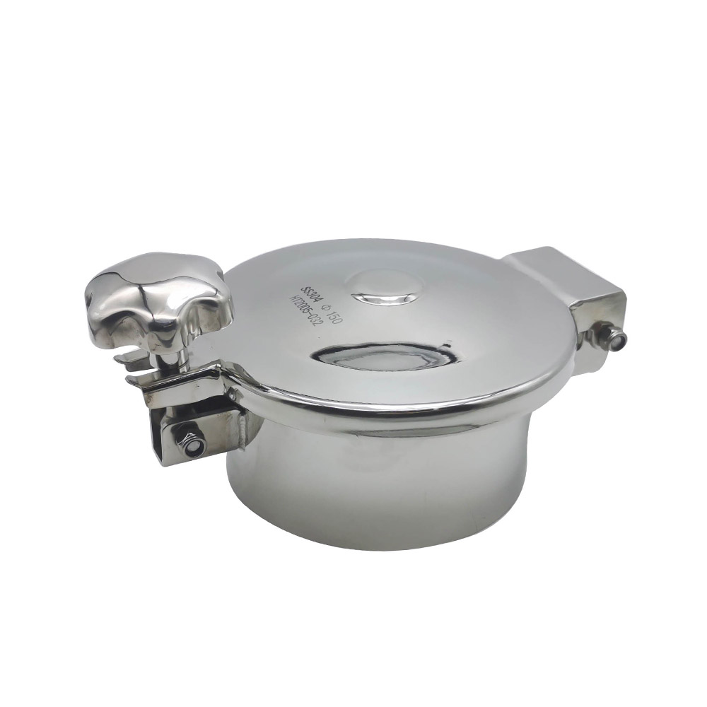 Stainless Steel Sanitary Tank Manway with One Handle 