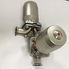 Three Way SS316L DN40 Pneumatic Diaphragm Valve with PTFE and EPDM Split Diaphragm