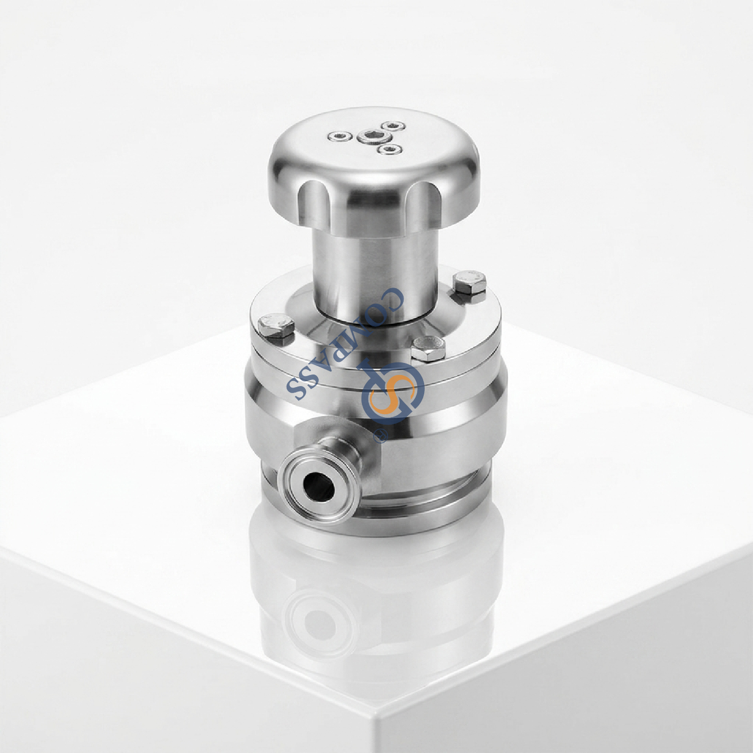 New Arrival 25.4MM Hygienic Food Grade AISI316L SMS Sanitation 1'' Manual Aseptic Tri-Clamp Flush Tank Bottom Valve with Steam Port