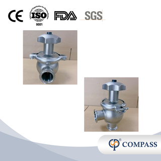 Hot Selling 1.5Inch TC 50.5MM SS316L Sanitary Stainless Steel Hygiene Food Grade SMS Manual Clamp Ends Flow Regulator Valves