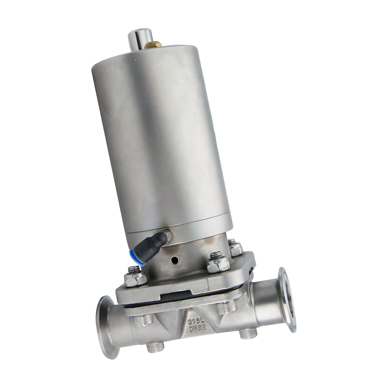 1/2Inch 12.7MM High Quality Sanitary Hygienic Stainless Steel SS316L Pneumatic SMS Clamp Straight Diaphragm Vavle 