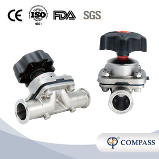 2Inch 50.8MM High Quality Sanitary Hygienic Stainless Steel SS316L SMS Clamp Straight Diaphragm Valve