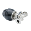 1Inch 25.4MM High Quality Sanitary Hygienic Stainless Steel SS316L Pneumatic SMS Clamp Straight Diaphragm Vavle with Lagre Plastic Pneumatic