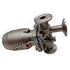 1/2 Inch 12.7MM High Quality Sanitary Hygienic Stainless Steel SS316L Pneumatic SMS Clamp Three-ways Diaphragm Vavle 