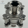 3/4 INCH STAINLESS STEEL MANUAL HIGH PLATFORM THREE-PIECE BALL VALVE WITHOUT HANDLE