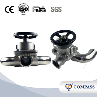 3" SS316L Sanitary Stainless Steel Weld U-type Diaphragm Valve