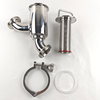 DN40-1mm Food Grade Sanitary Stainless 304/SS316L Sanitary Thread Non Retention Elbow-Type Filterss 