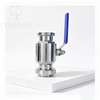 New Arrival Food Grade SS316L DN65 Sanitary Stainless Steel Medium Pressure DIN Manual Straight Union-male thread Ball Valve with PTFE