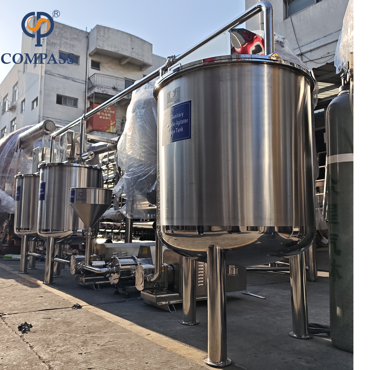 Hot Sale CPS50-01A Hygiene Stainless Steel SS316L OEM Food Grade Emulsion Equipment System with Lobe Pump Emulsion Pump and Tank