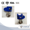 3Inch TC91MM Tri Clamping End SS304 Butterfly Valves with Electric Head