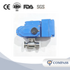 Sanitary Stainless Steel Medium Pressure Electric Ball Valve SS3041Inch Clamp Straight Ball Valves with 220 VDC Electric Head and Panel