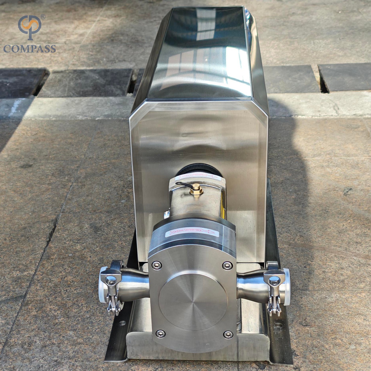 SS316L Sanitary Lobe Pump With Fixed Ratio Motor 