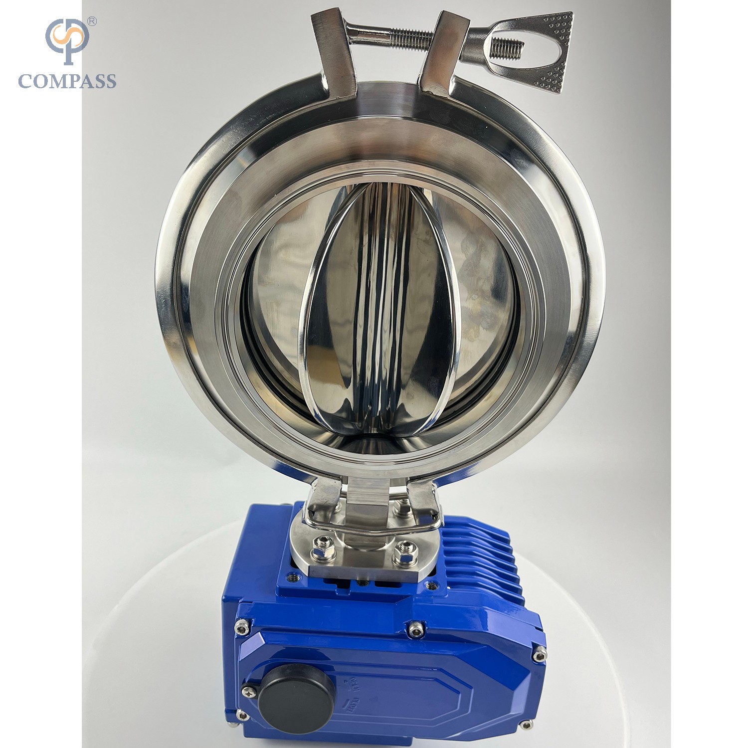 6" SS304 Sanitary Six Petal Power Tri Clamp Butterfly Valves with ON-OFF Electric Head