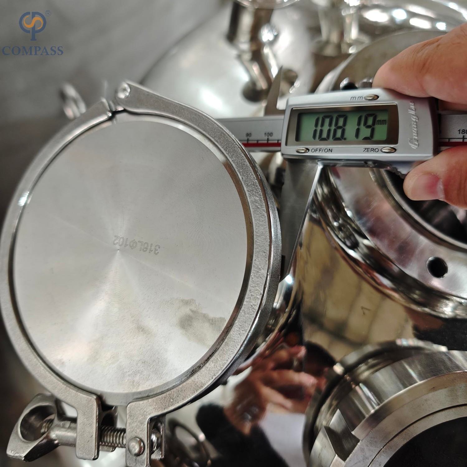  SS316L Sanitary 50L Steam Jacketed Mixing Tank with Insulation Layer