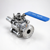 Low Platform 25.4MM SS316L Clamp and Weld Three Piece Full Port Ball Valves