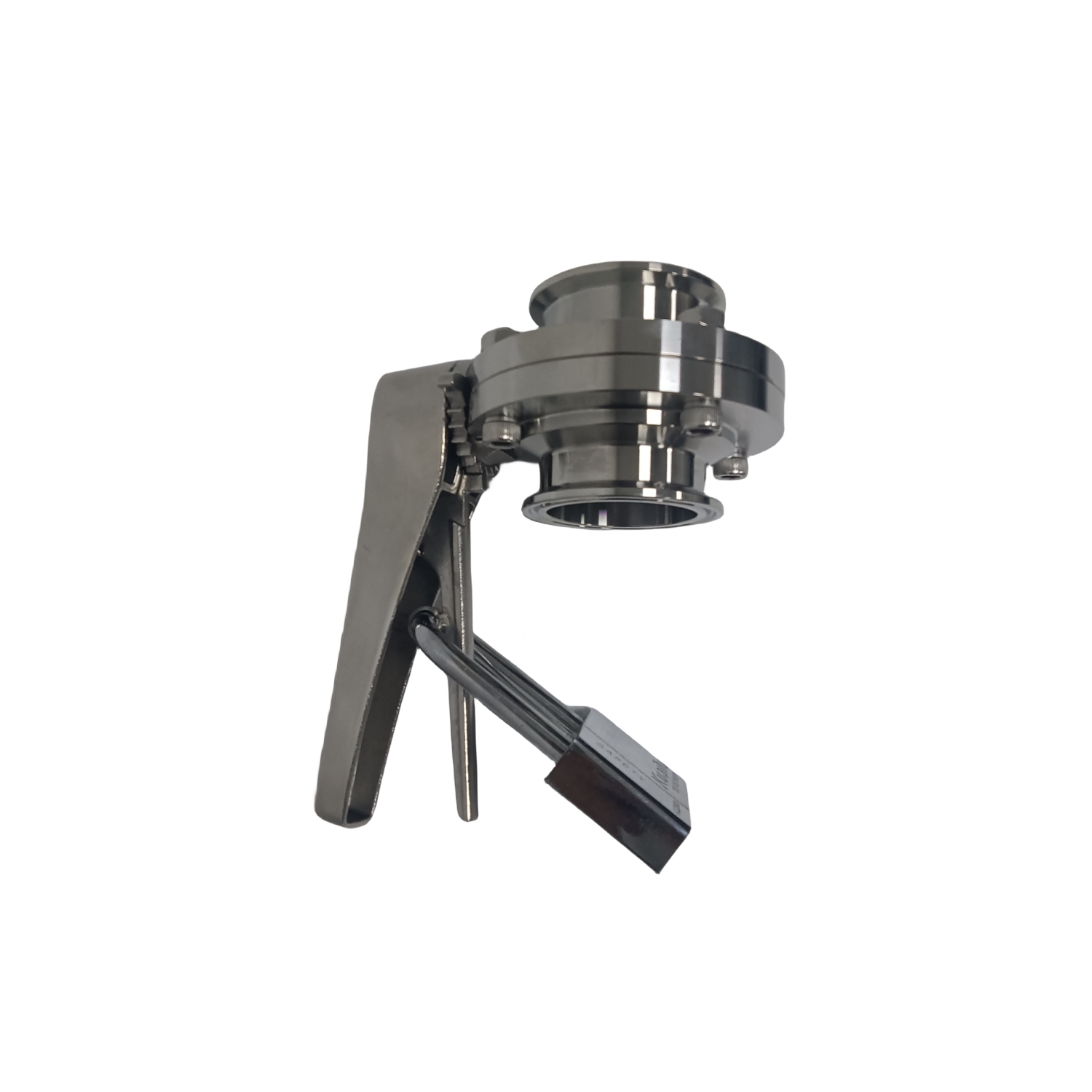 2Inch 51MM Sanitary Hygienic Stainless Steel Food Grade SS304 SMS Manual Tri Clamp Butterfly Valve with Viton Seal