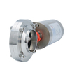 Sanitary Hygienic Stainless Steel SS304 SS316L Butt Weld Air Spring Single Acting Pneumatc Butterfly Valve 