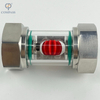 SS304 STAINLESS STEEL IMPELLER WATER FLOW INDICATOR VERTICAL PIPELINE GLASS SIGHT GLASS