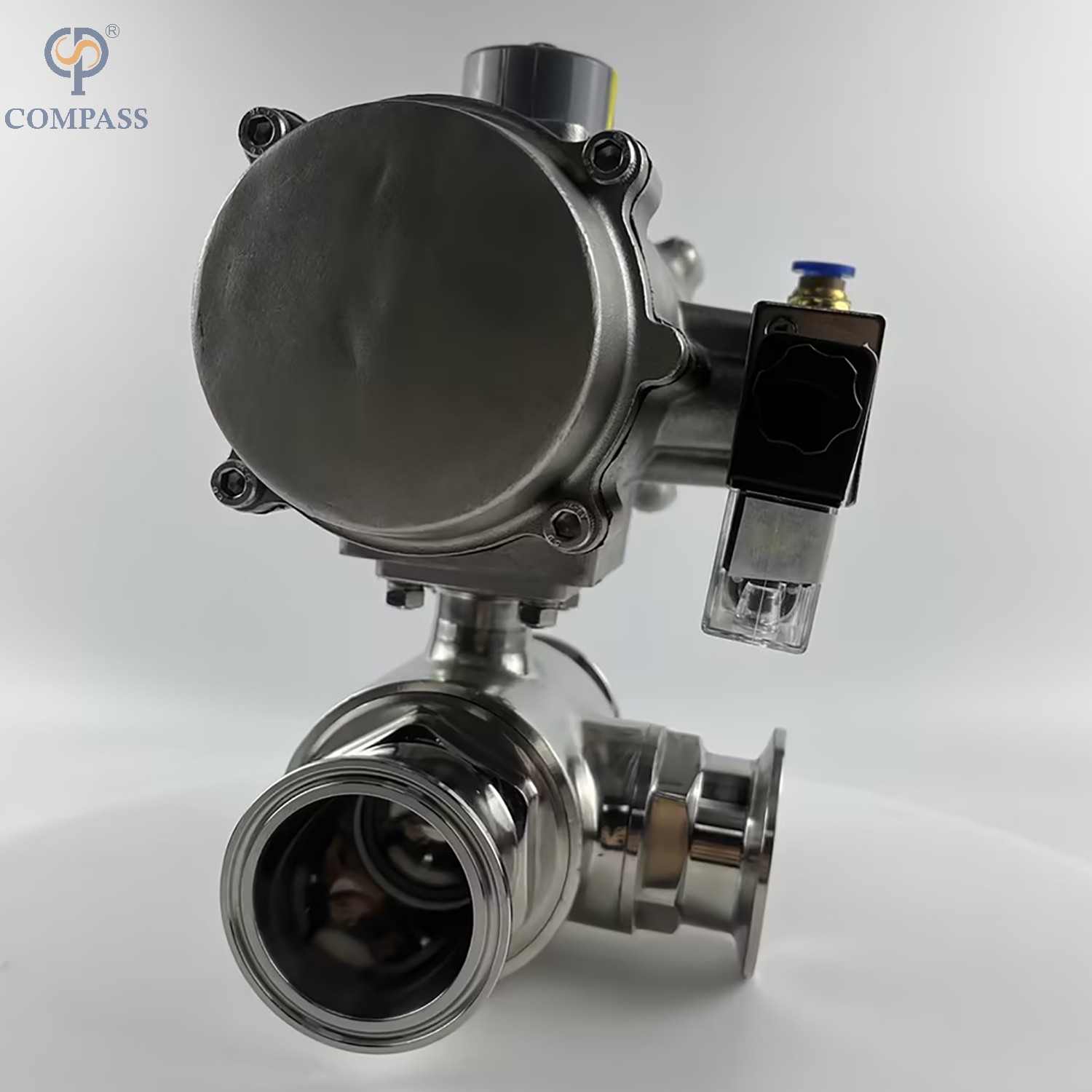 2"-50.8MM STAINLESS STEEL ACTUATOR TYPE T CLAMP BALL VALVE