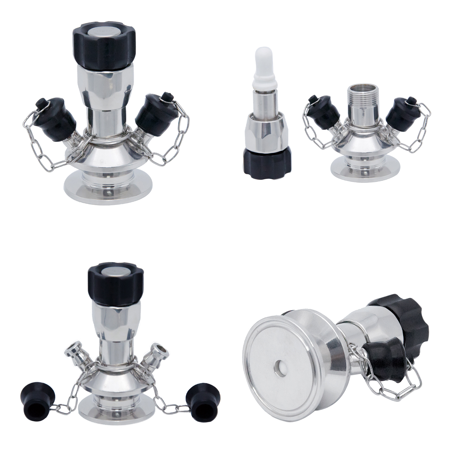 SGF Model Microbial Tri Clamping High Quality Sanitary Grade TC Sampling Valves