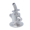 1/2" 12.7mm Manually TC Beer SS304 SS316L Sampling Valves for Beverage Industry