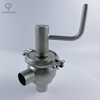 Hygiene OD38.1MM SS304 SMS 20 Model Manual Butt Welded End Diverter Valves