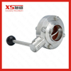 50.8MMStainless Steel 304 316L Sanitary Weld Butterfly Valves with 4 Positions