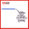 Stainless Steel AISI304 Sanitary Hygienic Female Thread Three-Piece Ball Valves