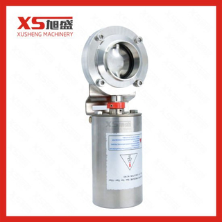 Stainless Steel Sanitary Pneumatic Air Operated Butterfly Valve