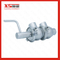 Sanitary Stainless Steel Manual Double Seat Valve