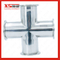 SS316L Stainles Steel Sanitary Clamping Four Cross