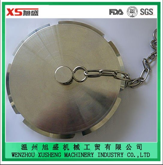 Stainless Steel Dn50 Ss304 Sanitary Blind Nut with Chain