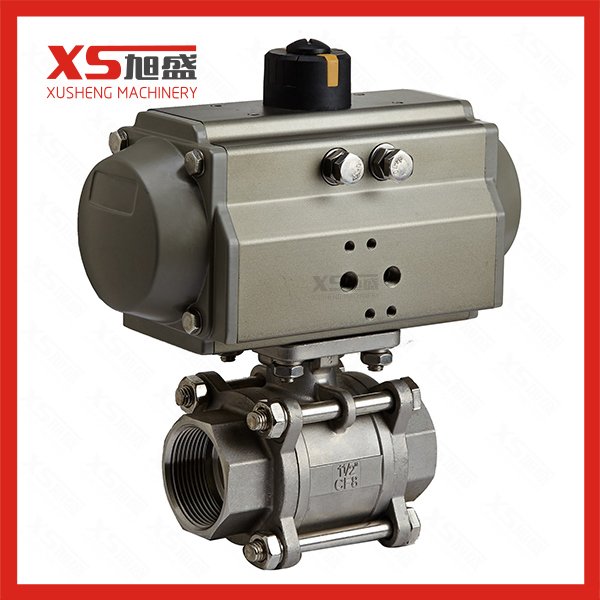 Actuator Pneumatic Industrial Three-Piece Female Threaded Ball Valve