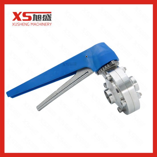 Sanitary Screw Thread Butterfly Valves with Stainless Steel Handles