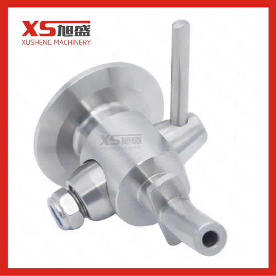 SS304 SS316L Stainless Steel Tri Clover Sampling Cocks Valves