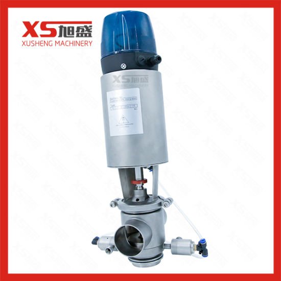 Stainless Steel Sanitary Pneumatic Double Seat Mixproof Valve